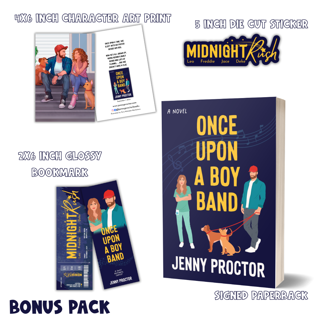 Once Upon a Boyband Signed Paperback Bonus Pack